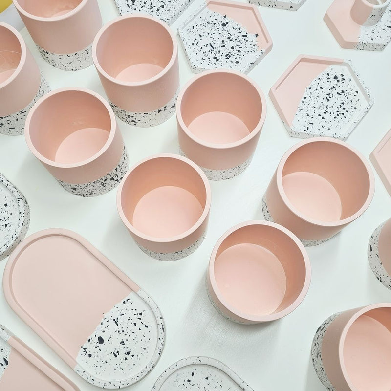 Terrazzo Oval Trinket Tray - Pink & Monochrome - MadebyPaulinaUK– The Clean  Market