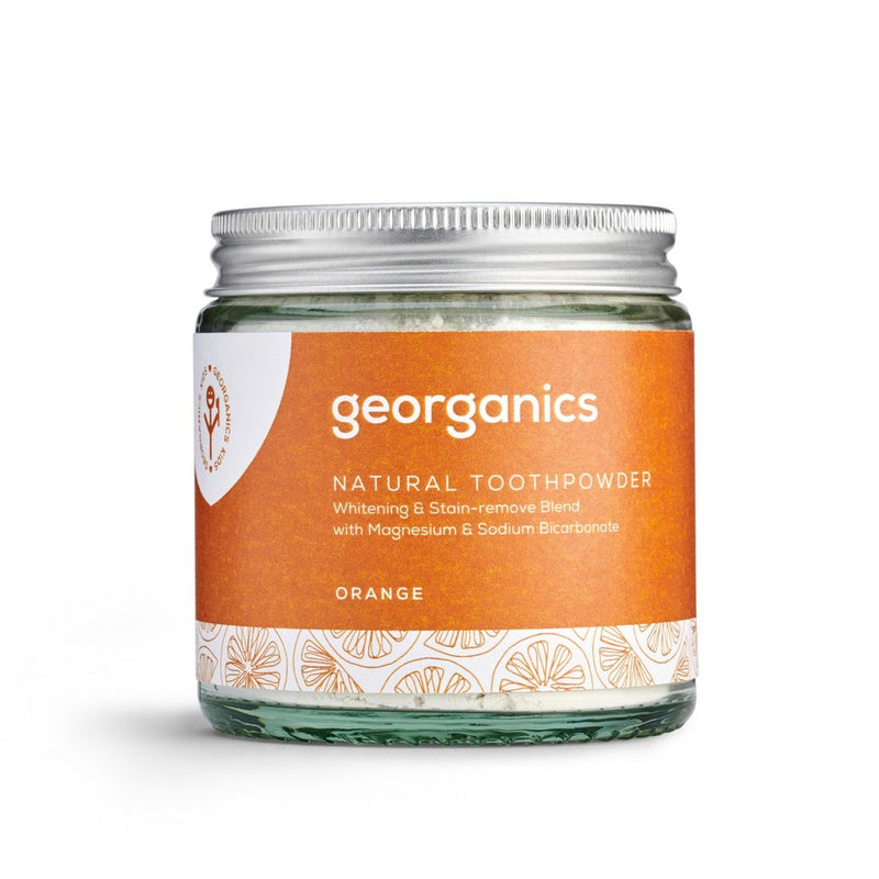 Natural Toothpowder - Orange, Georganics, The Clean Market  