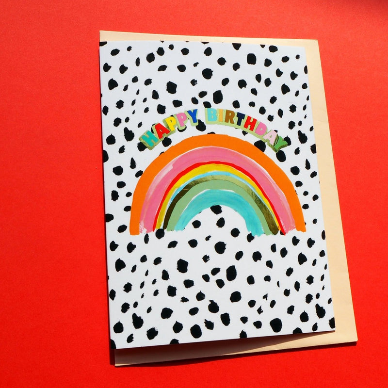 Happy Birthday Card - Rainbow, Eleanor Bowmer, The Clean Market  