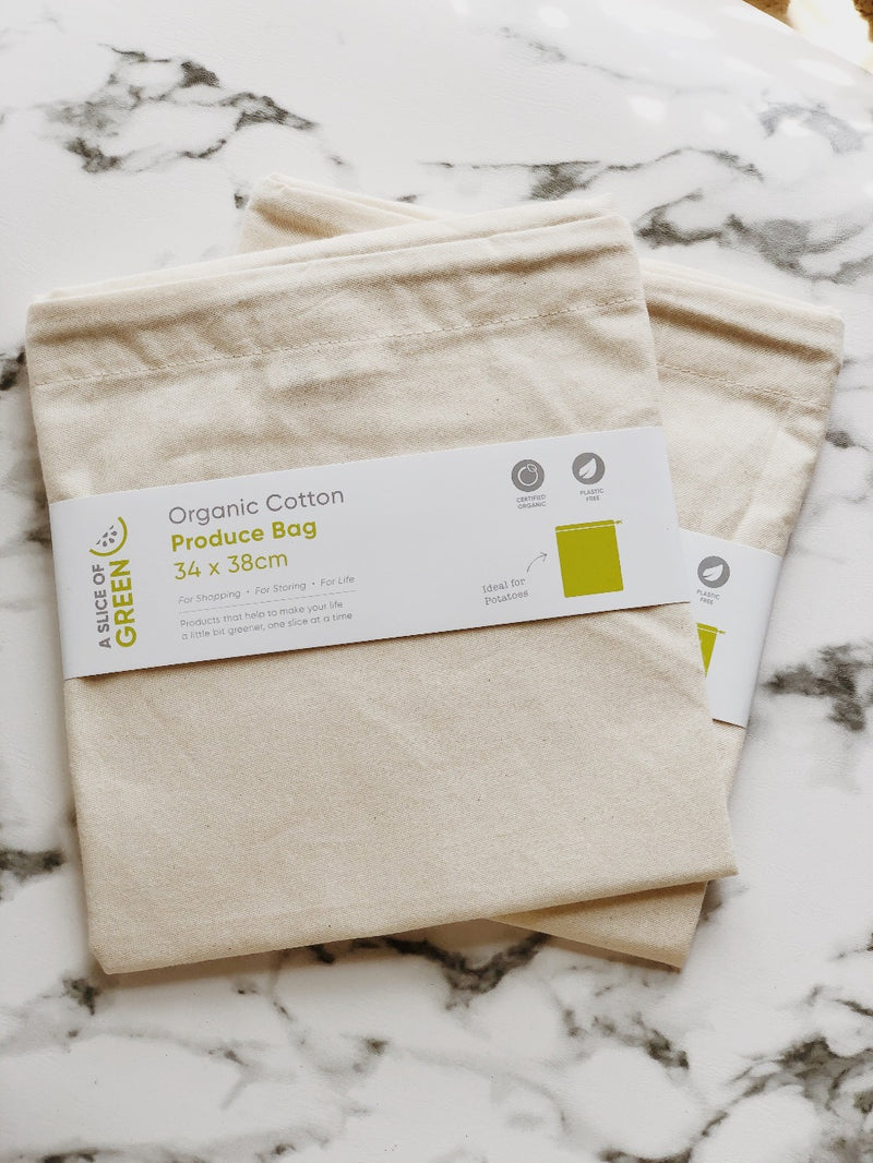 Organic Cotton Produce Bag, Green Pioneer, The Clean Market  