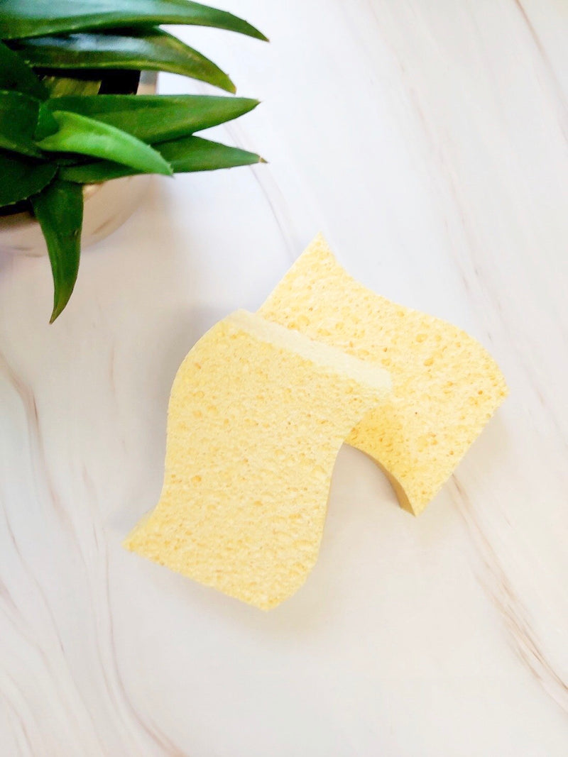 Biodegradable Kitchen Sponge - Pack of 2, Zero Waste Club, The Clean Market  