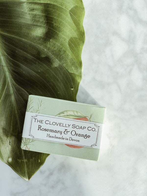 Handmade Natural Soap - Rosemary & Orange, The Clovelly Soap Company, The Clean Market  