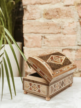 Handmade Wooden Mosaic Engraved Box, The Clean Market, The Clean Market  