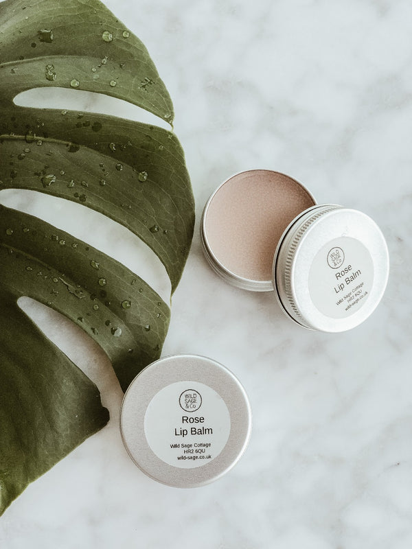 Lip Balm - Rose, Wild Sage + Co, The Clean Market  