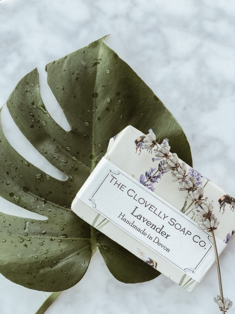 Handmade Natural Soap - Lavender, The Clovelly Soap Company, The Clean Market  