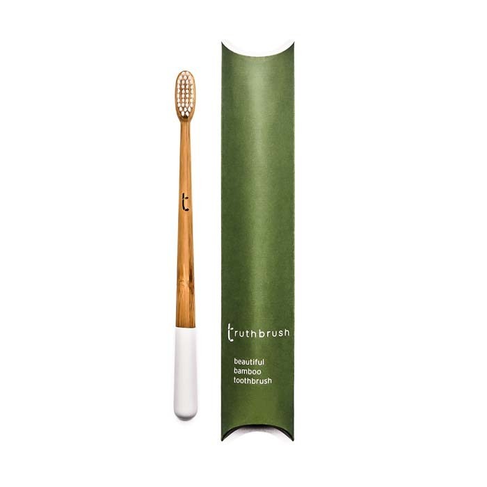 Bamboo Toothbrush - Medium - Cloud White, Green Pioneer, The Clean Market  